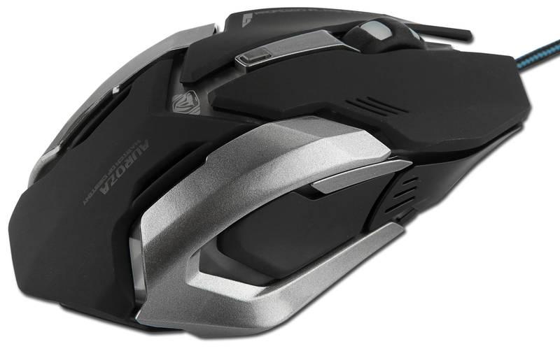 Myš E-Blue Auroza Gaming e-box černá šedá