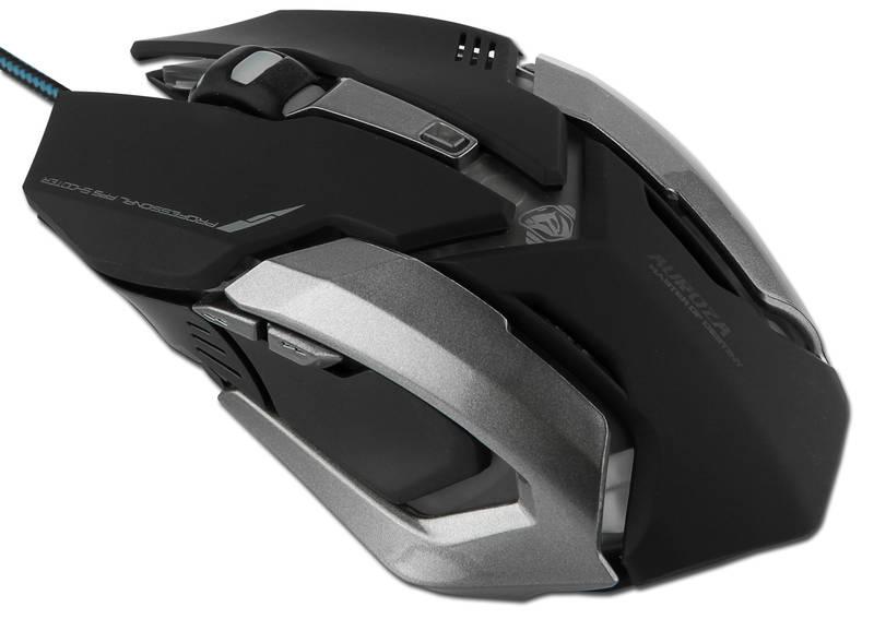 Myš E-Blue Auroza Gaming e-box černá šedá
