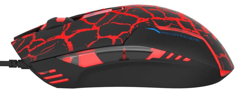 Myš E-Blue Cobra e-box černá červená