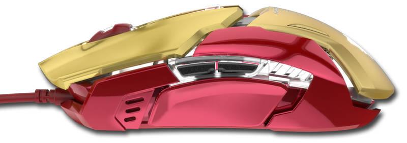 Myš E-Blue IRON MAN ARMOR zlatá