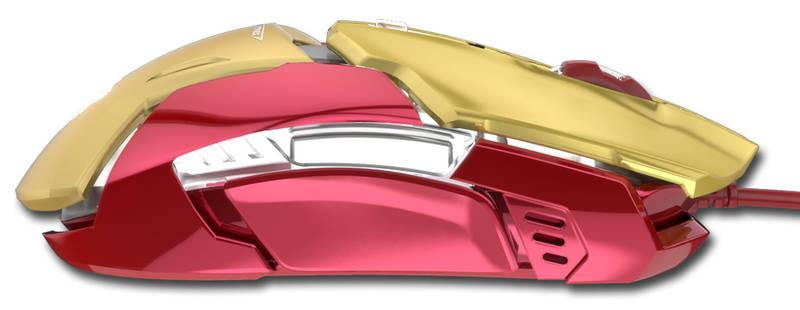 Myš E-Blue IRON MAN ARMOR zlatá