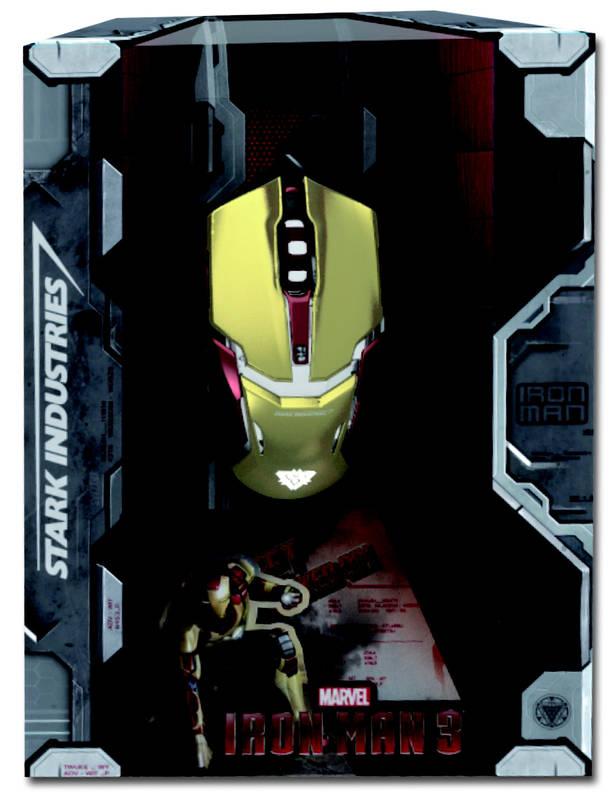 Myš E-Blue IRON MAN ARMOR zlatá