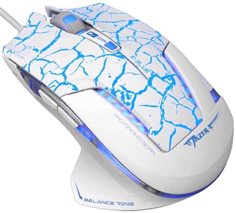 Myš E-Blue Mazer Pro e-box bílá modrá