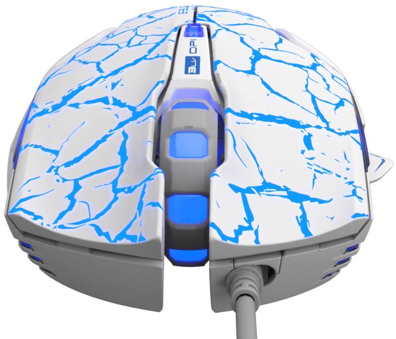 Myš E-Blue Mazer Pro e-box bílá modrá