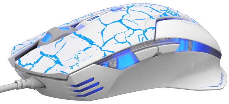 Myš E-Blue Mazer Pro e-box bílá modrá