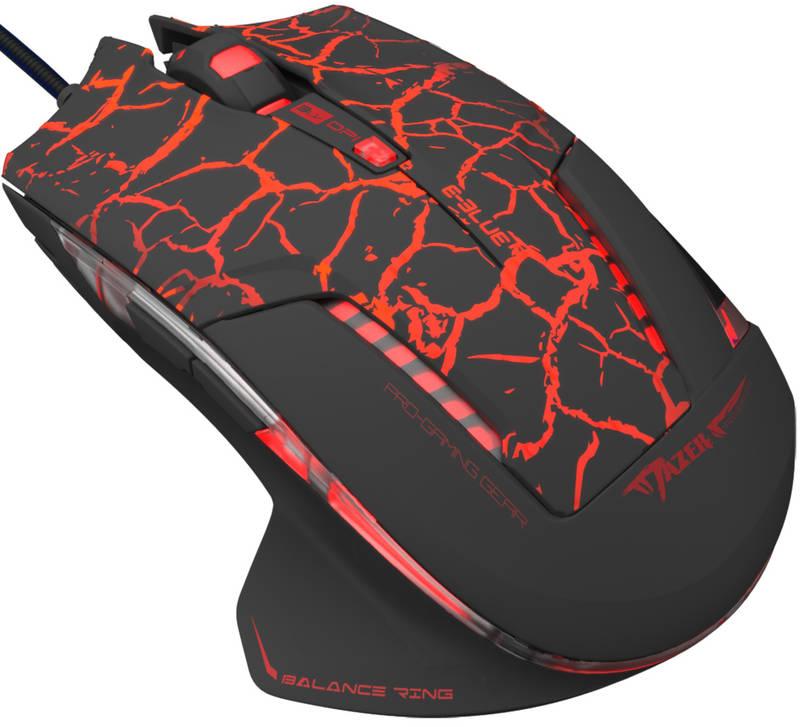 Myš E-Blue Mazer Pro e-box černá červená