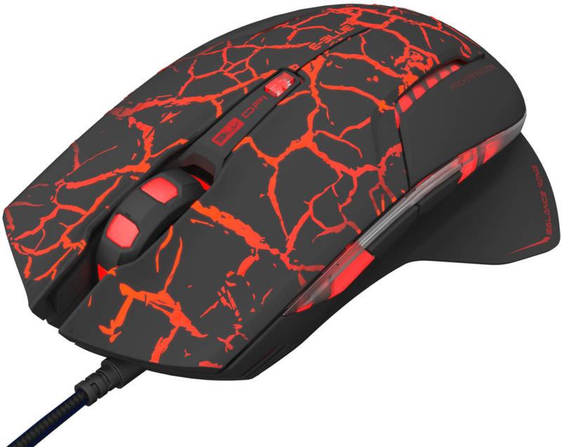 Myš E-Blue Mazer Pro e-box černá červená