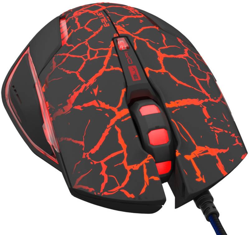 Myš E-Blue Mazer Pro e-box černá červená