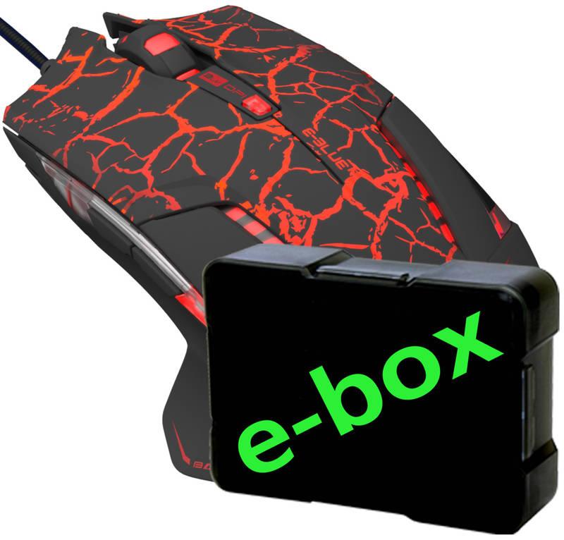 Myš E-Blue Mazer Pro e-box černá červená