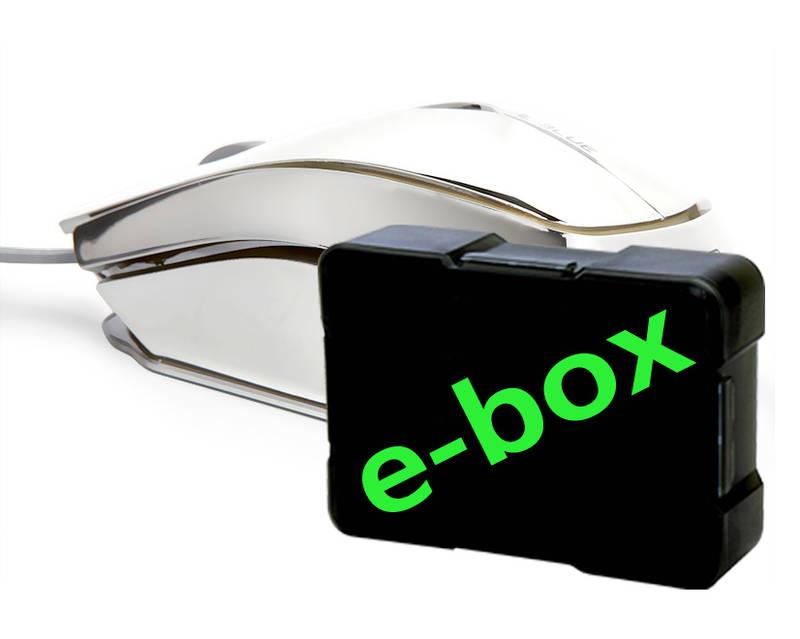 Myš E-Blue Mood e-box, 7 barev podsvícení stříbrná