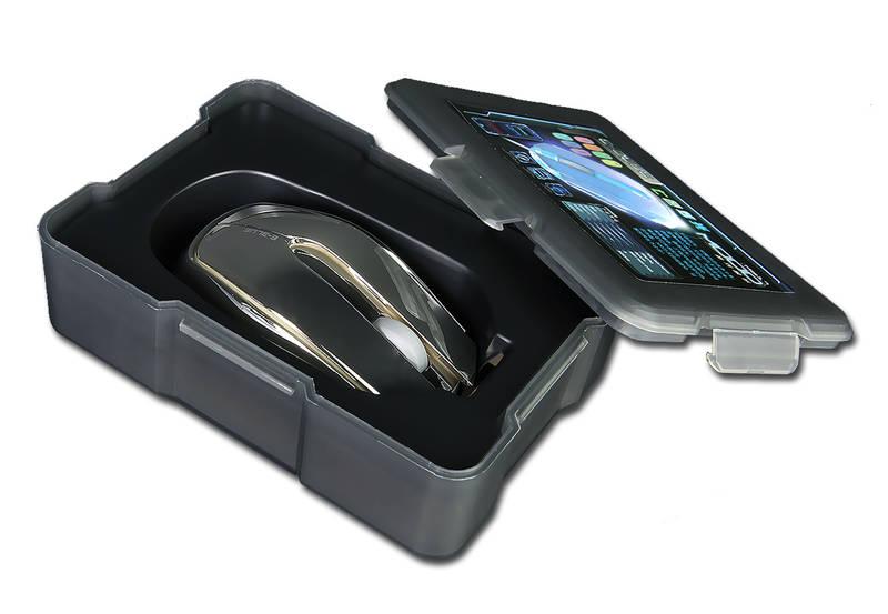 Myš E-Blue Mood e-box, 7 barev podsvícení stříbrná