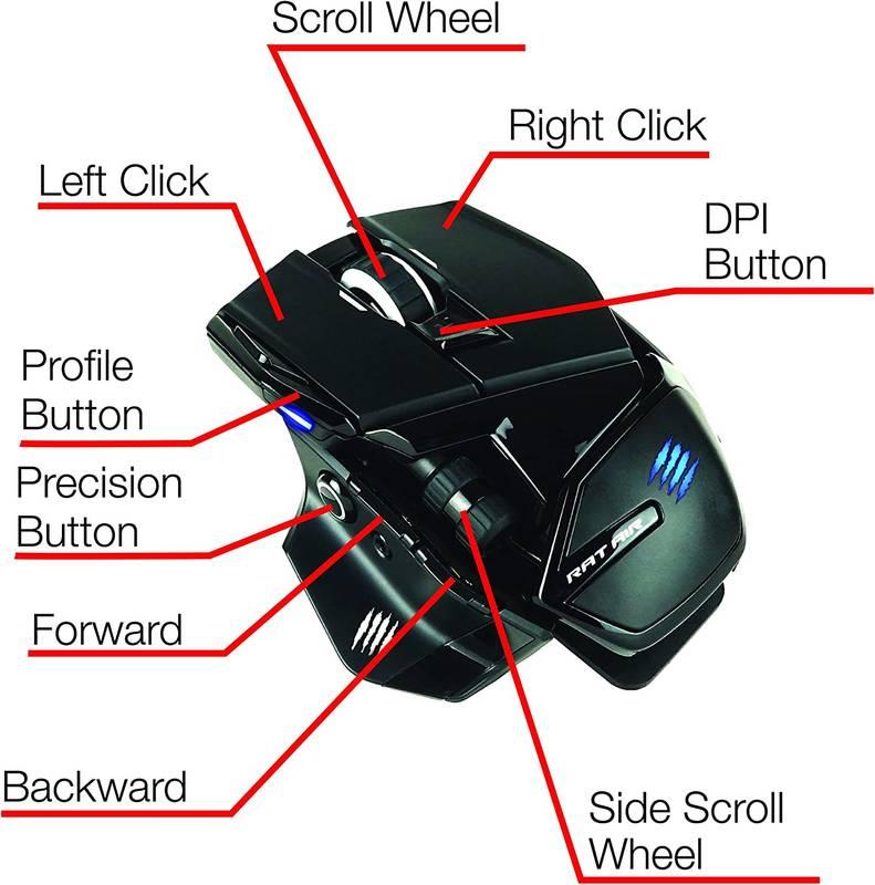 Myš MadCatz R.A.T. AIR podložka černá