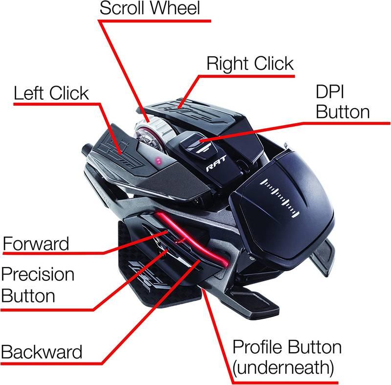 Myš MadCatz R.A.T. X3 černá, Myš, MadCatz, R.A.T., X3, černá