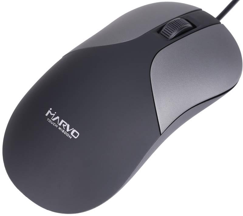 Myš Marvo DMS002GY šedá