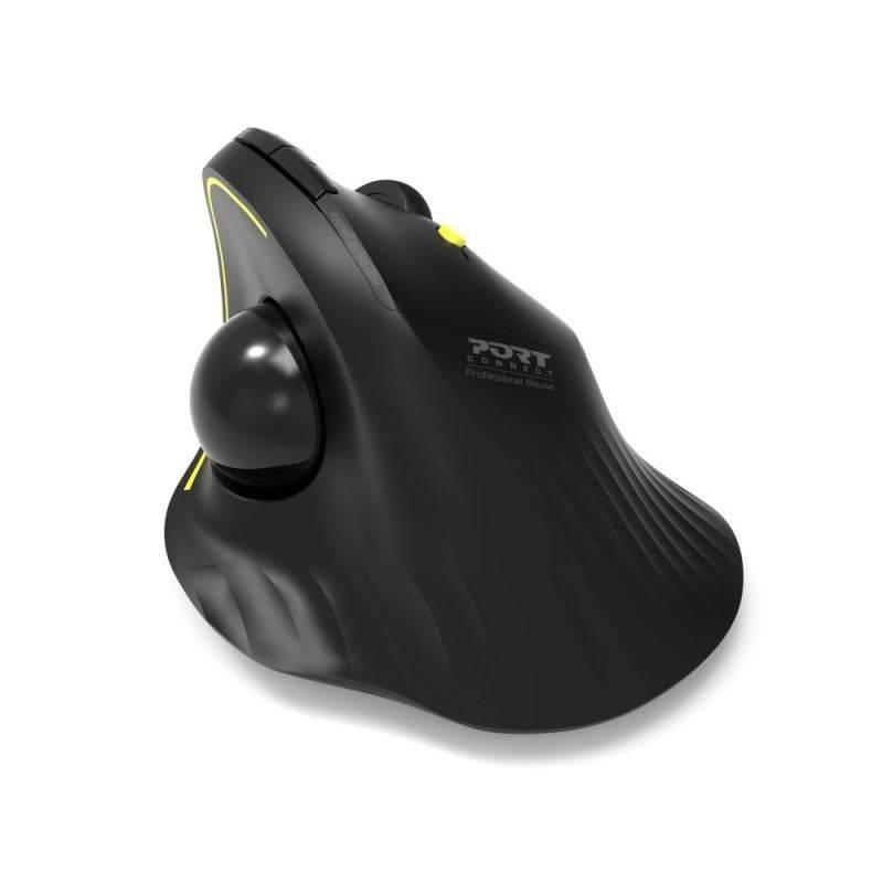 Myš PORT CONNECT ERGONOMIC TRACKBALL černá