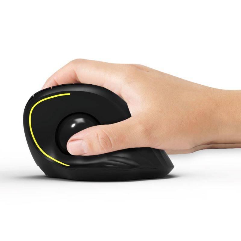 Myš PORT CONNECT ERGONOMIC TRACKBALL černá