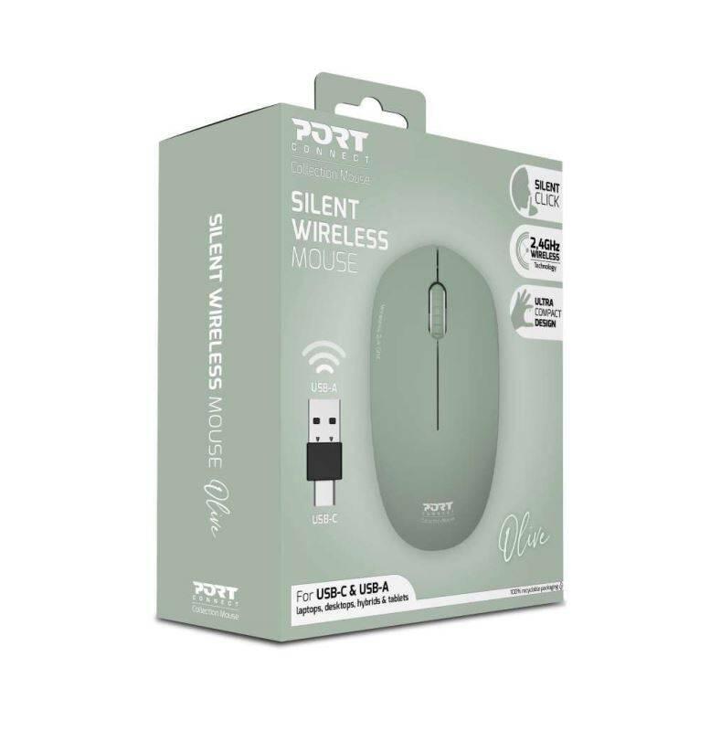 Myš PORT CONNECT Wireless COLLECTION zelená