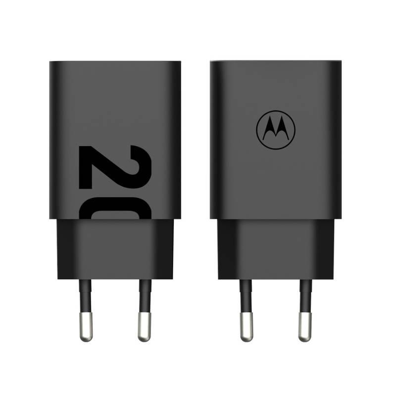 Nabíječka do sítě Motorola TurboPower 20W, 1x USB USB-C kabel 1m černá