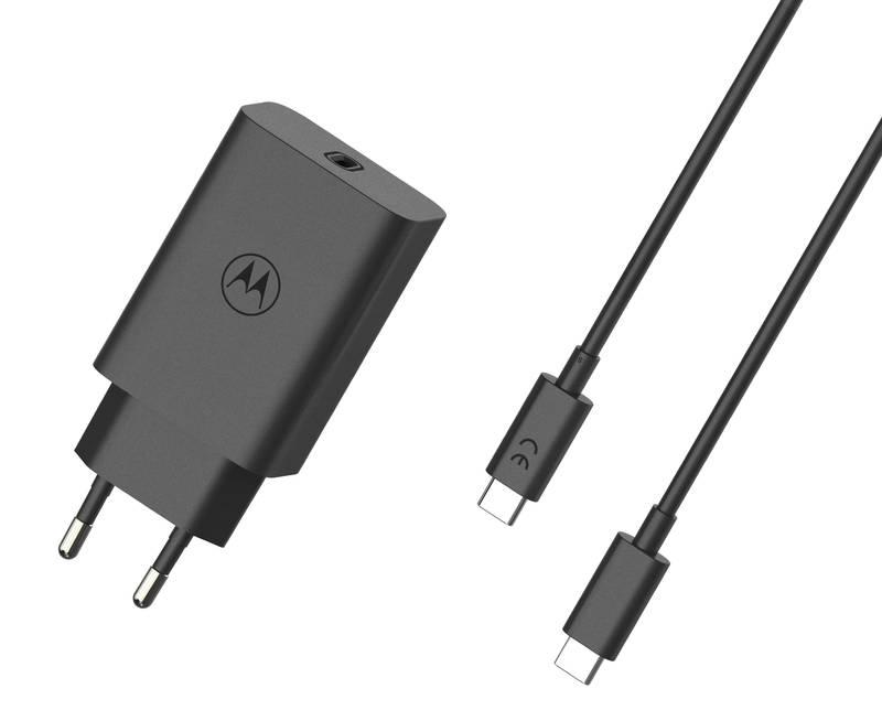 Nabíječka do sítě Motorola TurboPower 68W, 1x USB-C USB-C kabel 1m černá