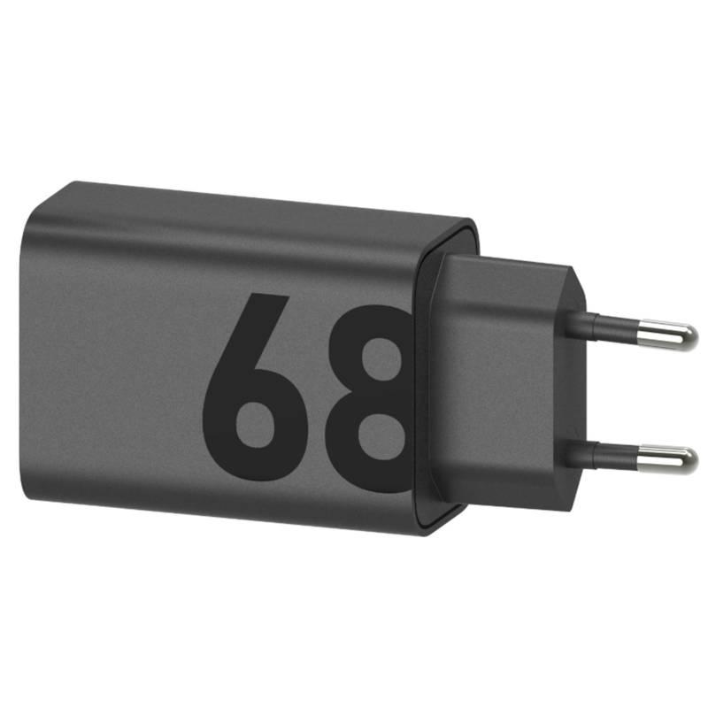 Nabíječka do sítě Motorola TurboPower 68W, 1x USB-C USB-C kabel 1m černá, Nabíječka, do, sítě, Motorola, TurboPower, 68W, 1x, USB-C, USB-C, kabel, 1m, černá