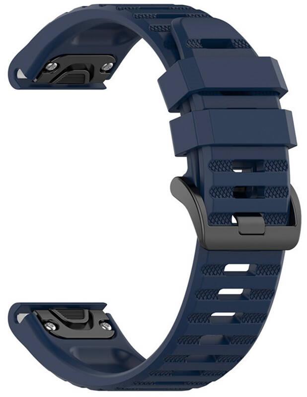 Řemínek FIXED Silicone Strap na Garmin QuickFit 22 mm modrý