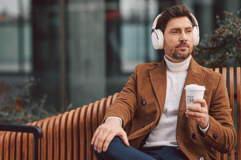 Sluchátka Edifier WH950NB béžová