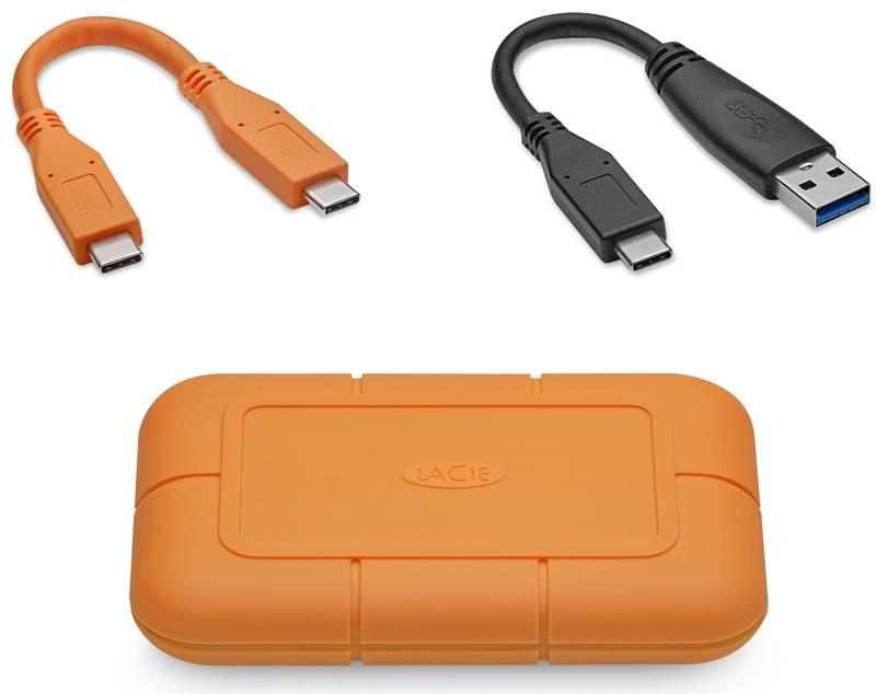 SSD externí Lacie Rugged 2 TB oranžový