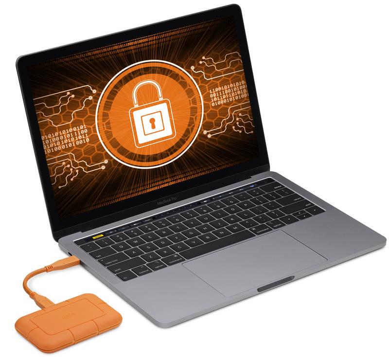 SSD externí Lacie Rugged 500 GB oranžový