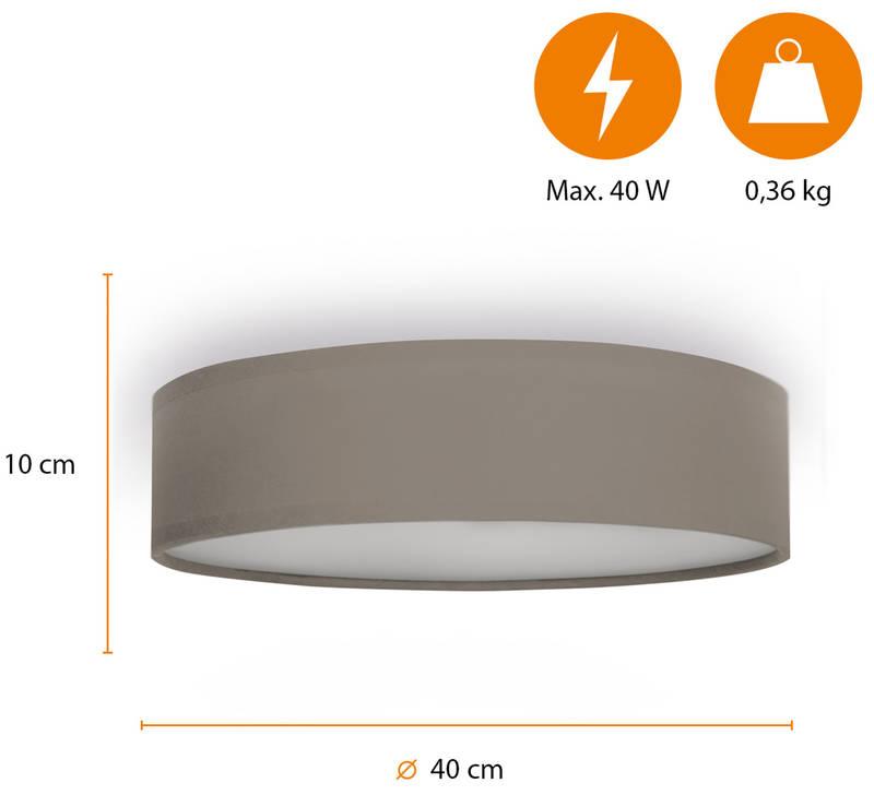 Stropní svítidlo Smartwares 40 cm hnědé