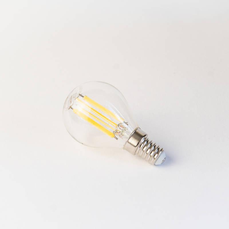 Žárovka LED Tesla miniglobe filament E14, 6W, denní bílá