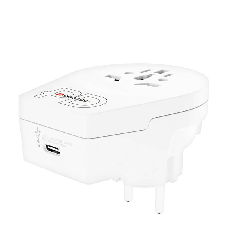 Cestovní adaptér SKROSS Europe USB C20PD pro cizince v ČR, USB-C, PD 20W, Cestovní, adaptér, SKROSS, Europe, USB, C20PD, pro, cizince, v, ČR, USB-C, PD, 20W