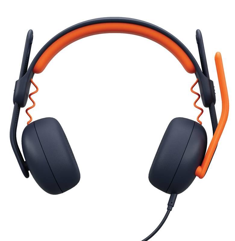 Headset Logitech Zone Learn 3.5mm ON EAR modrý