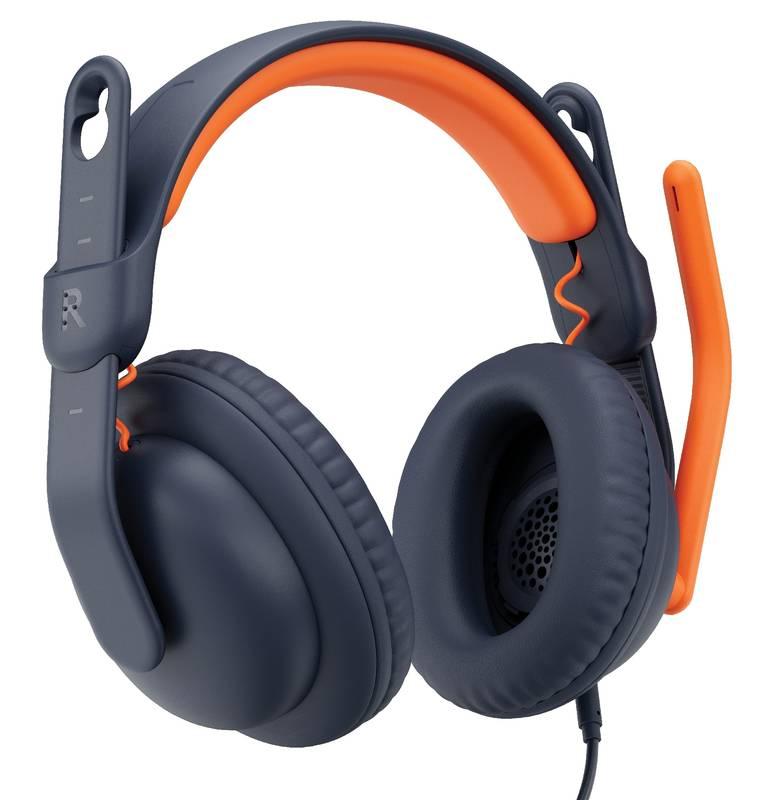 Headset Logitech Zone Learn 3.5mm OVER EAR modrý