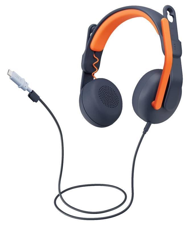 Headset Logitech Zone Learn USB-C ON EAR modrý, Headset, Logitech, Zone, Learn, USB-C, ON, EAR, modrý