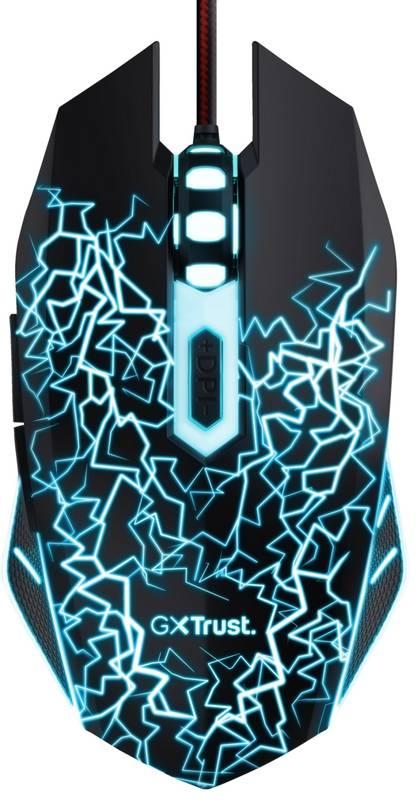 Herní set Trust Basics Gaming Wired myš podložka pod myš černý