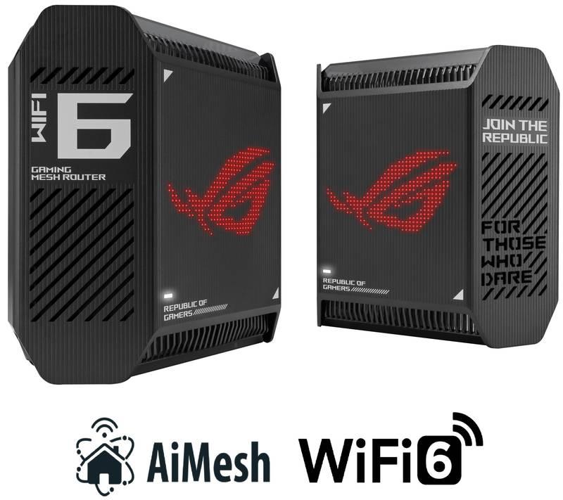Komplexní Wi-Fi systém Asus ROG Rapture GT6 černý, Komplexní, Wi-Fi, systém, Asus, ROG, Rapture, GT6, černý