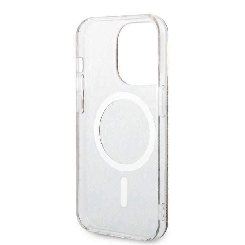 Kryt na mobil Guess 4G IML MagSafe na Apple iPhone 14 Pro hnědý
