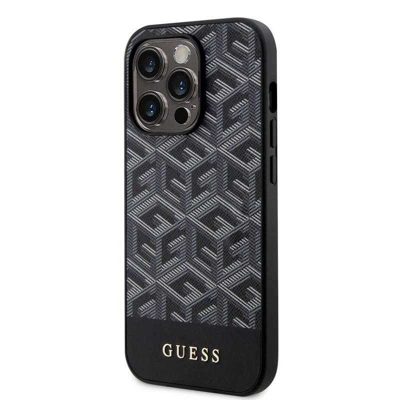 Kryt na mobil Guess PU G Cube MagSafe na Apple iPhone 14 Pro černý, Kryt, na, mobil, Guess, PU, G, Cube, MagSafe, na, Apple, iPhone, 14, Pro, černý