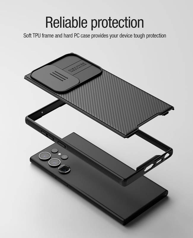 Kryt na mobil Nillkin CamShield PRO Magnetic na Samsung Galaxy S23 Ultra černý