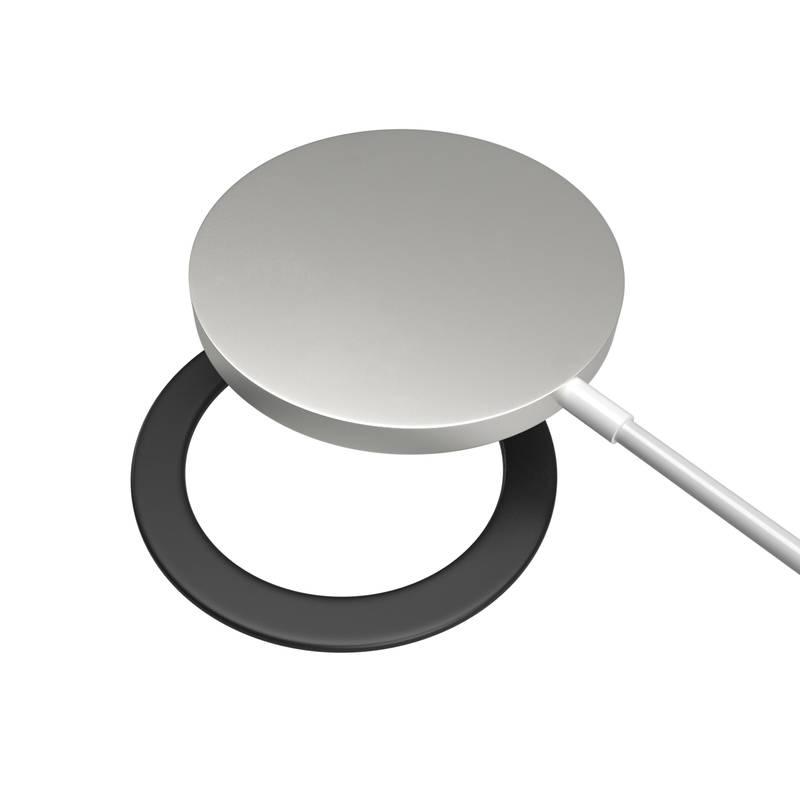 Magnetická nálepka FIXED MagPlate na mobilní telefony pro použití technologie MagSafe černá