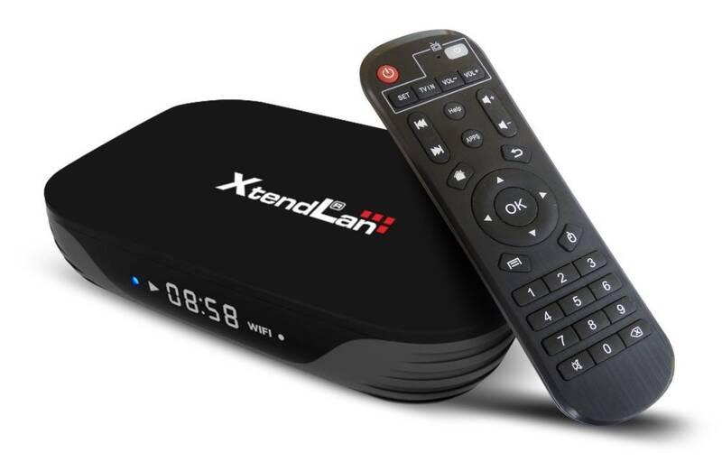 Multimediální centrum XtendLan Android TV box HK1T černý
