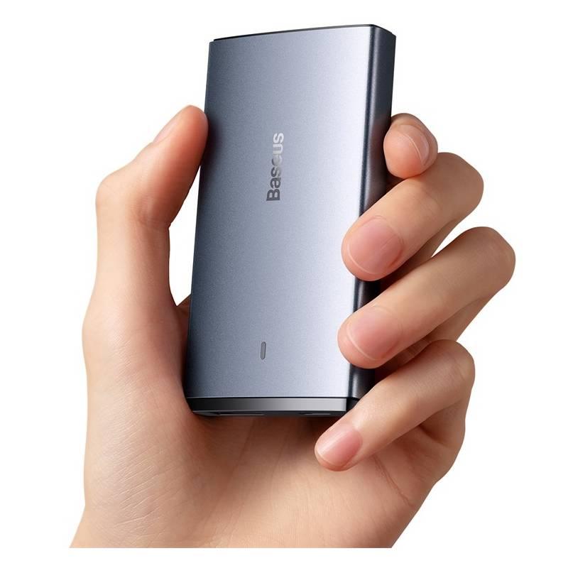 Nabíječka do sítě Baseus GaN5 Pro 65 W USB-C USB-A šedá