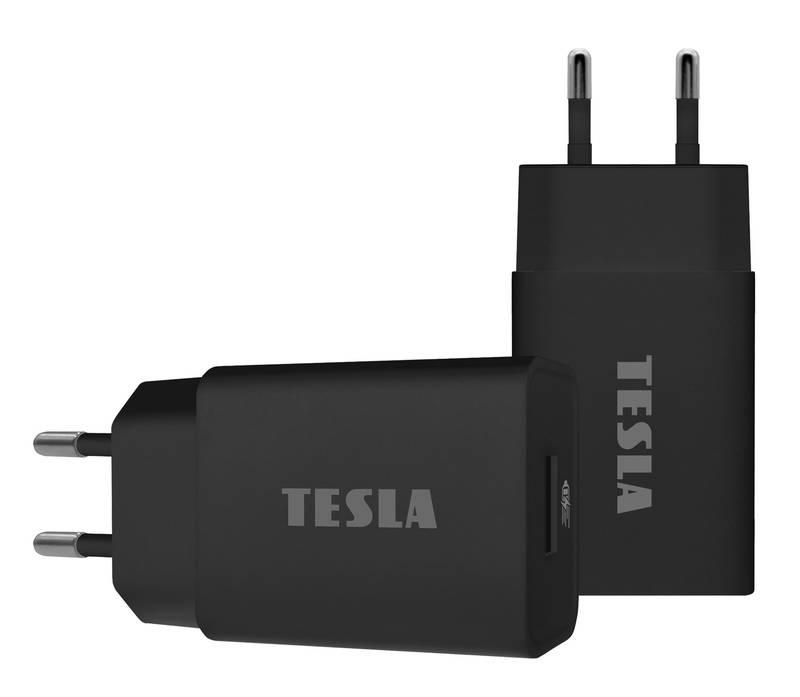 Nabíječka do sítě Tesla Power Charger QC50, 1× USB, 12W černá, Nabíječka, do, sítě, Tesla, Power, Charger, QC50, 1×, USB, 12W, černá