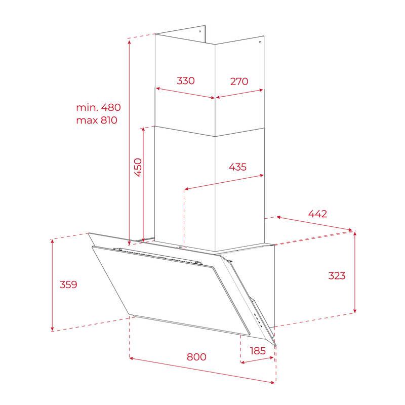 Odsavač par Teka G1 INFINITY DVI 88-G1 EOS BM černý