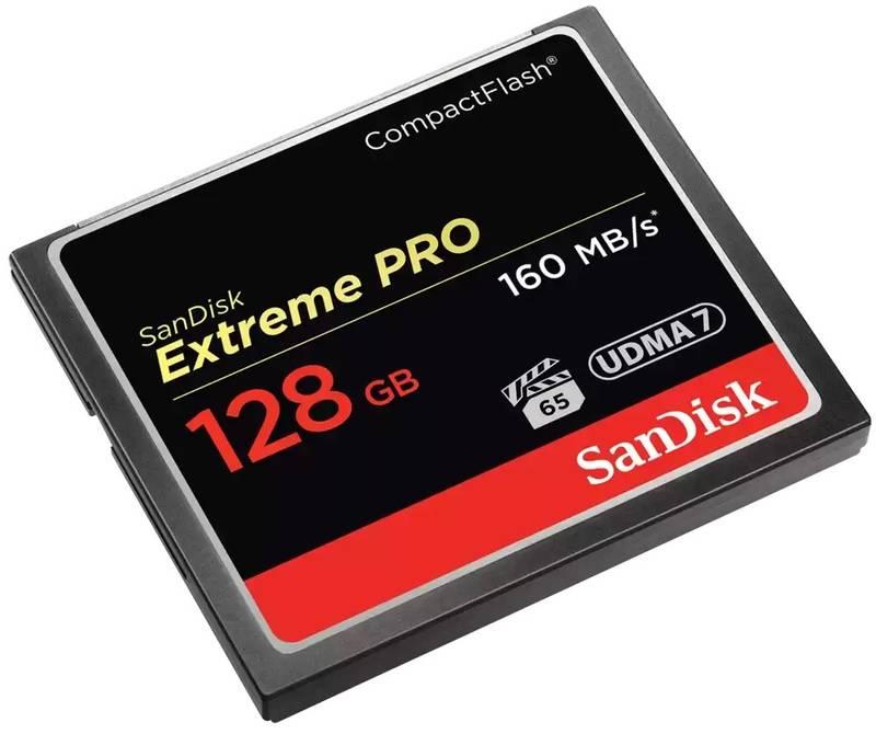 Paměťová karta SanDisk CF Extreme Pro 128 GB, Paměťová, karta, SanDisk, CF, Extreme, Pro, 128, GB