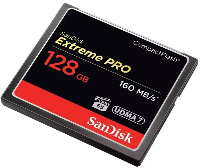 Paměťová karta SanDisk CF Extreme Pro 128 GB, Paměťová, karta, SanDisk, CF, Extreme, Pro, 128, GB