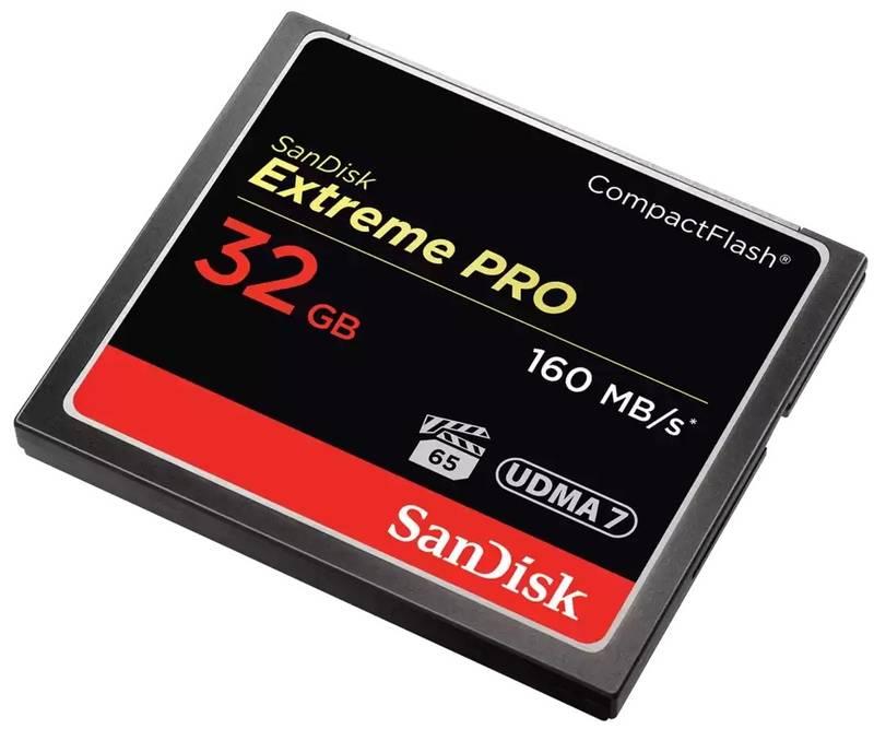 Paměťová karta SanDisk CF Extreme Pro 32 GB, Paměťová, karta, SanDisk, CF, Extreme, Pro, 32, GB