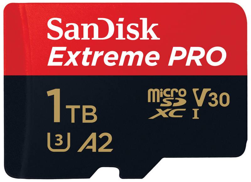 Paměťová karta SanDisk Micro SDXC Extreme Pro 1 TB UHS-I U3 adaptér