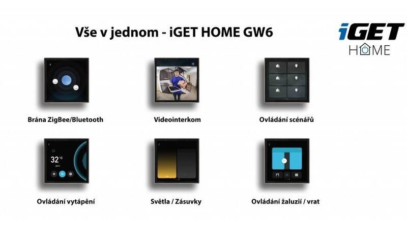 Řídicí jednotka iGET HOME Gateway GW6 Zigbee 3.0, Bluetooth bílá, Řídicí, jednotka, iGET, HOME, Gateway, GW6, Zigbee, 3.0, Bluetooth, bílá