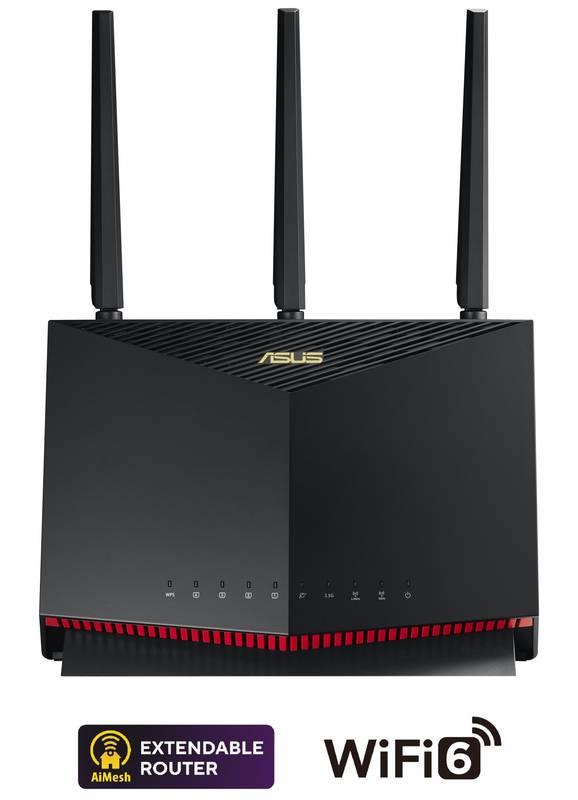 Router Asus RT-AX86U Pro černý, Router, Asus, RT-AX86U, Pro, černý